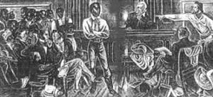 Depiction of the Amistad Proceedings 